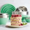 imageTramontina 10 Pc Covered Stainless Steel and Silicone Mixing Bowl Set Mint GreenMint Green