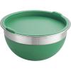 imageTramontina 10 Pc Covered Stainless Steel and Silicone Mixing Bowl Set Mint GreenMint Green