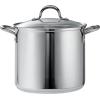imageTramontina 12Quart Stainless Steel Stock Pot with Lid Pasta Pot for Soups and Stews Oven ampamp Dishwasher Safe12 Quarts