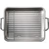 imageTramontina 135Inch Stainless Steel Roasting Pan with Rack Turkey Roaster for Oven Dishwasher Safe Made in Brazil135Inch