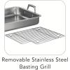 imageTramontina 135Inch Stainless Steel Roasting Pan with Rack Turkey Roaster for Oven Dishwasher Safe Made in Brazil15Inch