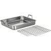 imageTramontina 135Inch Stainless Steel Roasting Pan with Rack Turkey Roaster for Oven Dishwasher Safe Made in Brazil165Inch