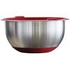 imageTramontina 14piece Stainless Steel Mixing Bowl Set with Red Lids 80202508DS