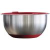 imageTramontina 14piece Stainless Steel Mixing Bowl Set with Red Lids 80202508DS
