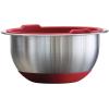 imageTramontina 14piece Stainless Steel Mixing Bowl Set with Red Lids 80202508DS
