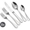 imageTramontina 20 Piece Silverware Set  Monaco Utensils Set45 PC