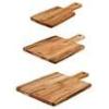 imageTramontina 3 Pc Teak Wood quotCut ampamp Tastequot Kitchen Board Set with Handles 81000019DS