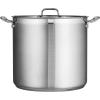 imageTramontina 80120000DS Tramontina Gourmet Stainless Steel Covered Stock Pot 12Quart24 Qt