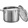 imageTramontina 80120000DS Tramontina Gourmet Stainless Steel Covered Stock Pot 12Quart3 Pc 6 Qt