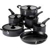 imageTramontina Aluminum Non Stick 6Piece Nesting Sauce Pan Set with Lids  Gray Kitchen Nonstick Cookware Set Dishwasher and Oven SafeGray