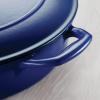 imageTramontina Bestow Enameled Cast Iron Braiser Pan with Lid 4quart BlueBlue