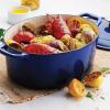 imageTramontina Bestow Enameled Cast Iron Braiser Pan with Lid 4quart BlueBlue