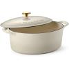 imageTramontina Bestow Enameled Cast Iron Braiser Pan with Lid 4quart BlueLatte