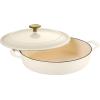imageTramontina Bestow Enameled Cast Iron Braiser Pan with Lid 4quart BlueLatte