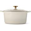 imageTramontina Bestow Enameled Cast Iron Braiser Pan with Lid 4quart BlueLatte