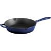 imageTramontina Bestow Enameled Cast Iron Skillet with Lid 10inch Frying Pan RedBlue