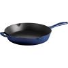 imageTramontina Bestow Enameled Cast Iron Skillet with Lid 10inch Frying Pan RedBlue
