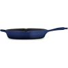 imageTramontina Bestow Enameled Cast Iron Skillet with Lid 10inch Frying Pan RedBlue