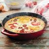 imageTramontina Bestow Enameled Cast Iron Skillet with Lid 10inch Frying Pan RedRed