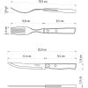 imageTramontina Cutlery Set with Steak Knives 24 Piece Sharp Knife Forks Teaspoons Tablespoons with Wooden Handles Camping Kitchen Rustic 22299050