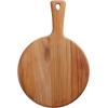 imageTramontina Cutting Board 1325 in x 9 in Teak Wood Round with Handle 81000026DS