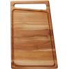 imageTramontina Cutting Board 1575 in x 105 in Teak Wood Rectangle with Groove 81000022DS