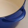 imageTramontina Enameled Cast Iron Tall Dutch Oven Pot with Lid Large 7quart Classic Blue Gold KnobClassic Blue