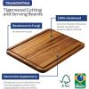 imageTramontina FSC Certified Brazilian Tigerwood Cutting and Serving Board Set  3 Pack 15 x 11in 12 x 8in 9 x 6in 81000050DS1 Pack