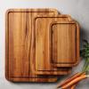 imageTramontina FSC Certified Brazilian Tigerwood Cutting and Serving Board Set  3 Pack 15 x 11in 12 x 8in 9 x 6in 81000050DS3 Pack
