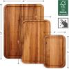 imageTramontina FSC Certified Brazilian Tigerwood Cutting and Serving Board Set  3 Pack 15 x 11in 12 x 8in 9 x 6in 81000050DS3 Pack