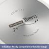 imageTramontina Fiora 425Quart Multipurpose Ceramic Non Stick Cooking Pan with Lid BlueWhite
