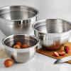 imageTramontina Gourmet 13Quart Stainless Steel Large Mixing Bowl Ideal for Salads Preparing and Serving DishwasherSafe3Pack