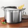 imageTramontina Lock ampamp Drain Stainless Steel 8Quart Pasta Pot with Lid and Strainer