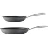 imageTramontina OnyxPro Hard Anodized Non Stick 2Pack Frying Pans 10 and 12Inch Skillet Set with Reinforced Nonstick Coating Oven Safe