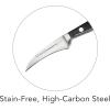 imageTramontina Pro Series Forged 10Inch Sharpening Steel Knife Sharpener Honing Rod3Inch Peeling Knife