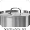 imageTramontina ProLine Stainless Steel 24Quart Stock Pot with Lid Extra Large Soup Pot for Professional Kitchens NSFCertified24 Quarts