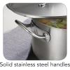imageTramontina ProLine Stainless Steel 24Quart Stock Pot with Lid Extra Large Soup Pot for Professional Kitchens NSFCertified9 Quarts