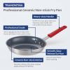 imageTramontina Professional 12Inch Ceramic Non Stick Large Frying Pan HeavyGauge Aluminum Skillet with Nonstick Coating Dishwasher and Oven Safe GrayCeramic
