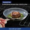 imageTramontina Professional 12Inch Ceramic Non Stick Large Frying Pan HeavyGauge Aluminum Skillet with Nonstick Coating Dishwasher and Oven Safe GrayCeramic