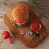 imageTramontina Provence 1325in x 9in Burger Serving Board African Mahogany Cutting Board Natural Oil Finish
