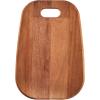 imageTramontina Provence 1325in x 9in Burger Serving Board African Mahogany Cutting Board Natural Oil Finish