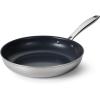 imageTramontina Signature TriPly Clad Stainless Steel 12Inch Large Frying Pan InductionReady Skillet DishwasherSafe NSFCertified Made in BrazilFRY PAN Ceramic
