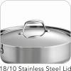 imageTramontina Signature TriPly Clad Stainless Steel 12Inch Large Frying Pan InductionReady Skillet DishwasherSafe NSFCertified Made in BrazilSAUTE PAN