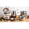 imageTramontina Signature TriPly Clad Stainless Steel 14Piece Cookware Set with Lids Pots and Pans Kitchen Set InductionReady DishwasherSafe NSFCertified Made in Brazil14Piece