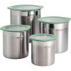 imageTramontina 4 Pc Stainless Steel Canister Set Blue 80204026DSMint Green