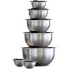 imageTramontina Covered Mixing Bowls Stainless Steel 14 Pc Gray 80202507DS