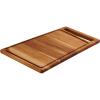 imageTramontina Cutting Board 1575 in x 105 in Teak Wood Rectangle with Groove 81000022DS
