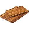 imageTramontina FSC Certified Brazilian Tigerwood Cutting and Serving Board Set  3 Pack 15 x 11in 12 x 8in 9 x 6in 81000050DS2 Pack