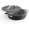 imageTramontina Fiora 425Quart Multipurpose Ceramic Non Stick Cooking Pan with Lid BlueGray