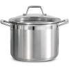 imageTramontina Lock ampamp Drain Stainless Steel 8Quart Pasta Pot with Lid and Strainer